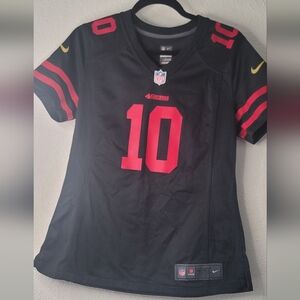 Nike San Francisco 49ers Jimmy Garoppolo #10 Football Jersey Black Youth Sz M